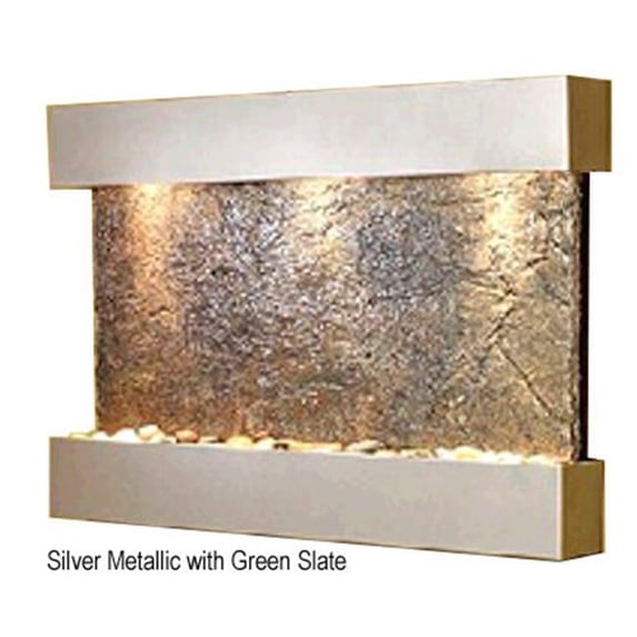 Adagio RCS4502 Reflection Creek - Green Natural Slate Wall Fountain