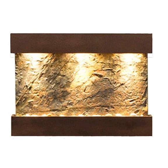 Adagio RCS5002 Reflection Creek - Green Natural Slate Wall Fountain