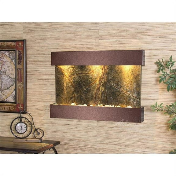 Adagio RCS5005 Reflection Creek Copper Vein Green-Marble Wall Fountain