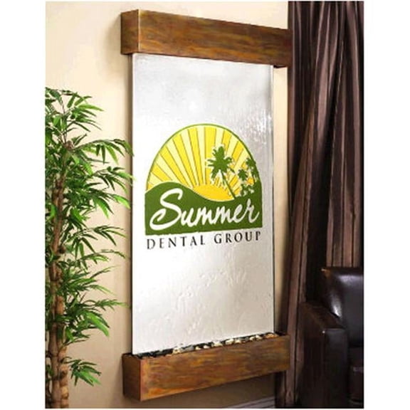 Adagio SFS1040 Summit Falls - Silver Mirror Wall Fountain