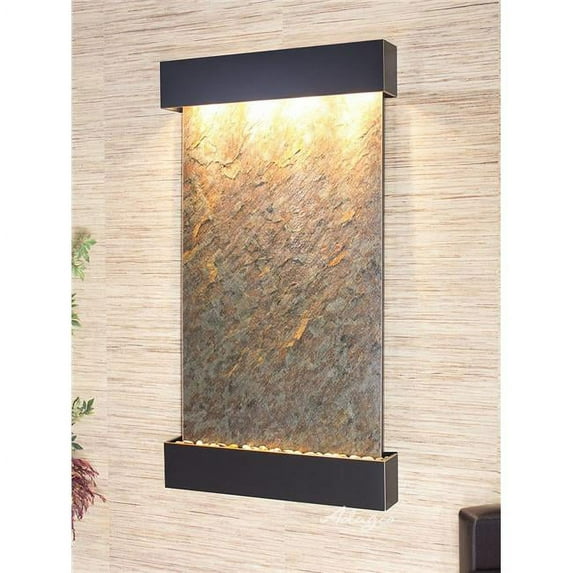 Adagio SFS1512 Summit Falls Square Wall Fountain - Blackened Copper-Green-Featherstone