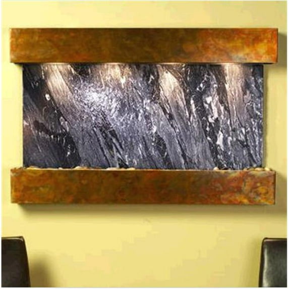 Adagio SSS1007 Sunrise Springs - Black Spider Marble Wall Fountain