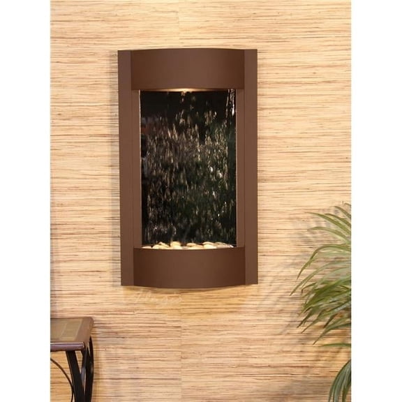 Adagio SWA3740 Serene Waters Woodland Brown Silver Mirror Wall Fountain