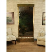 Adagio Tranquil River Fountain - Flush Mount - Rustic Copper Finish - Silver Mirror