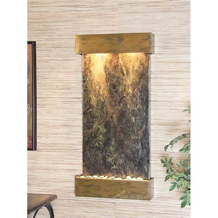 Adagio WCS1005 Whispering Creek Rustic Copper Green Marble Wall Fountain
