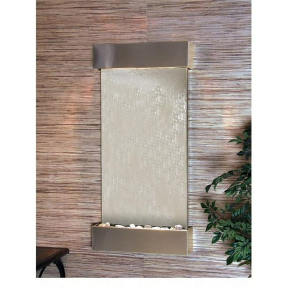 Adagio WCS2040 Whispering Creek Stainless Steel Silver Mirror Wall Fountain