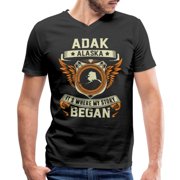 Adak Alaska It Is Where My Story Began Racing Men's V-Neck T-Shirt