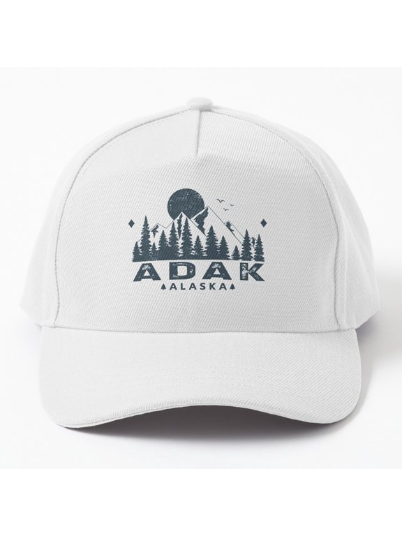 Adak Alaska Mountain View Baseball Cap, Nature Hat Style