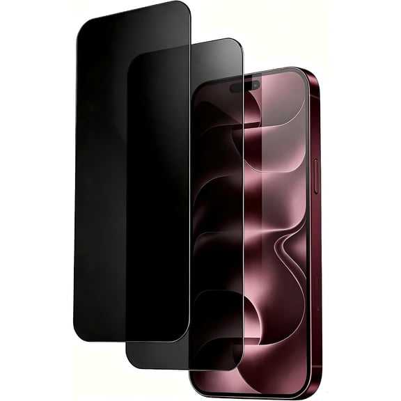 Adakot 2 Pack Privacy Screen Protector for iPhone 18 Pro Max 6.9 inch, 9H Anti Spy Dark Tempered Glass Screen Protector, Easy Installation, Bubble Free