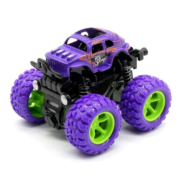 Adakot Monster Truck Toys for Boys 3 4 5 6 7 Year Old, Friction Powered RC Cars for Kids, Birthday Gift for 3 4 5 6 7 Year Old Boys Girls, Purple