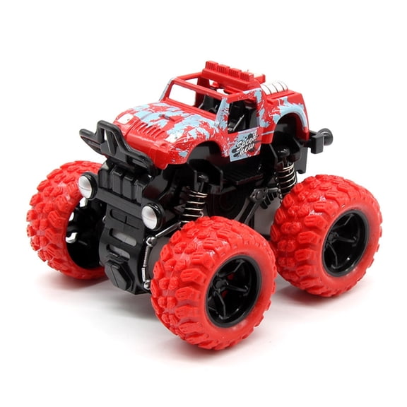 Adakot Monster Truck Toys for Boys 3 4 5 6 7 Year Old, Friction Powered RC Cars for Kids, Birthday Gift for 3 4 5 6 7 Year Old Boys Girls, Red