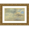 thumbnail image 1 of Adalbert Stifter 24x17 Gold Ornate Framed and Double Matted Museum Art Print Titled - Cloud Study (1840), 1 of 4