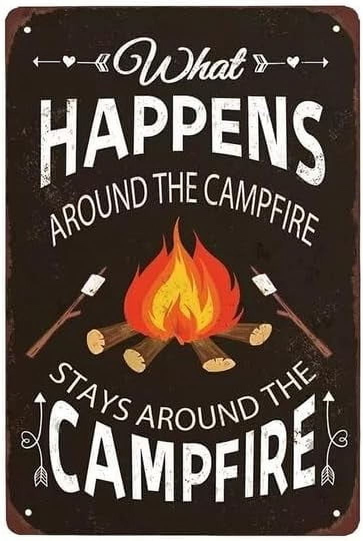 Kühlschrankmagnet Camping-Spruch – 6,3x8,9 Cm, Aus Holz, Dekorativ, Lustiges Geschenk Für Camper