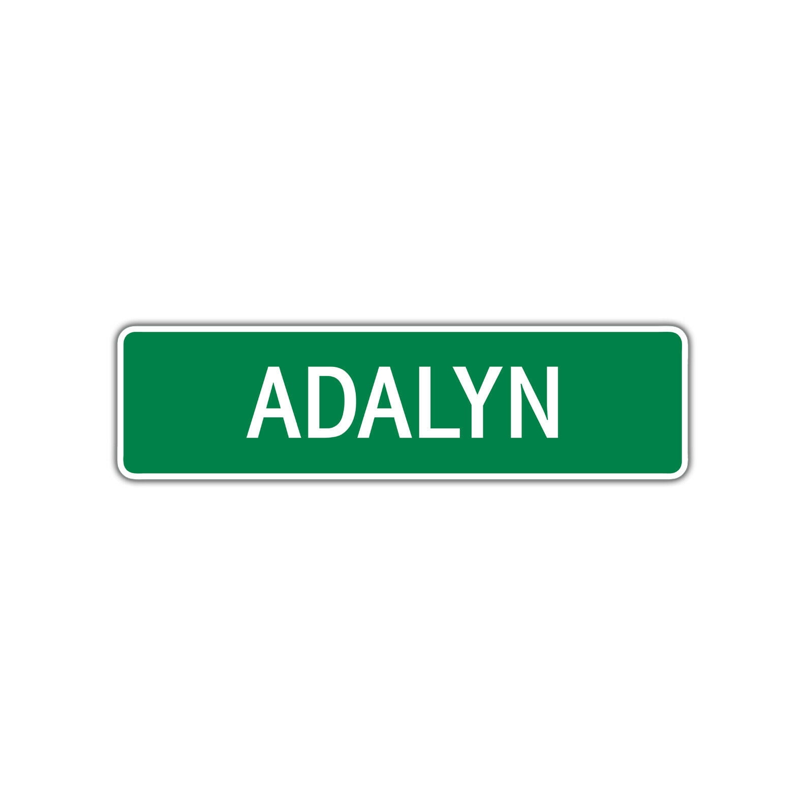 Adalyn Girls Children Name Letter Printed Label Indoor Outdoor Unique ...