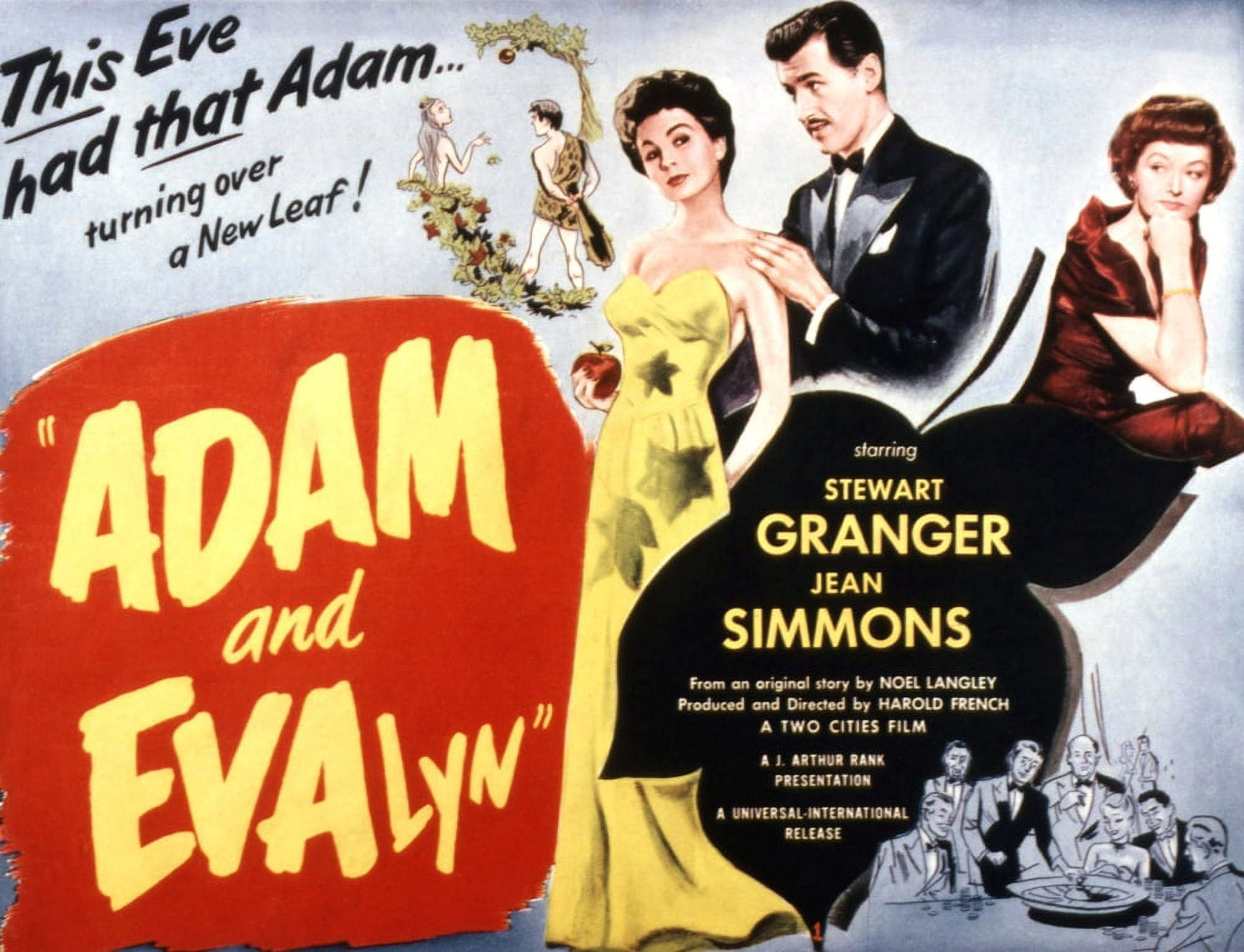 Adam And Evelyne Canvas Art - (28 x 22)