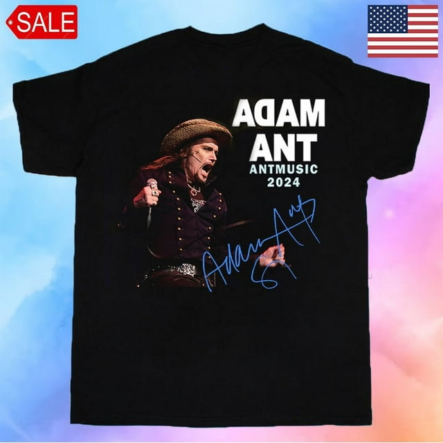 Adam Ant Autumn 2024 UK ANTMUSIC Tour Uni TShirt All Size S To