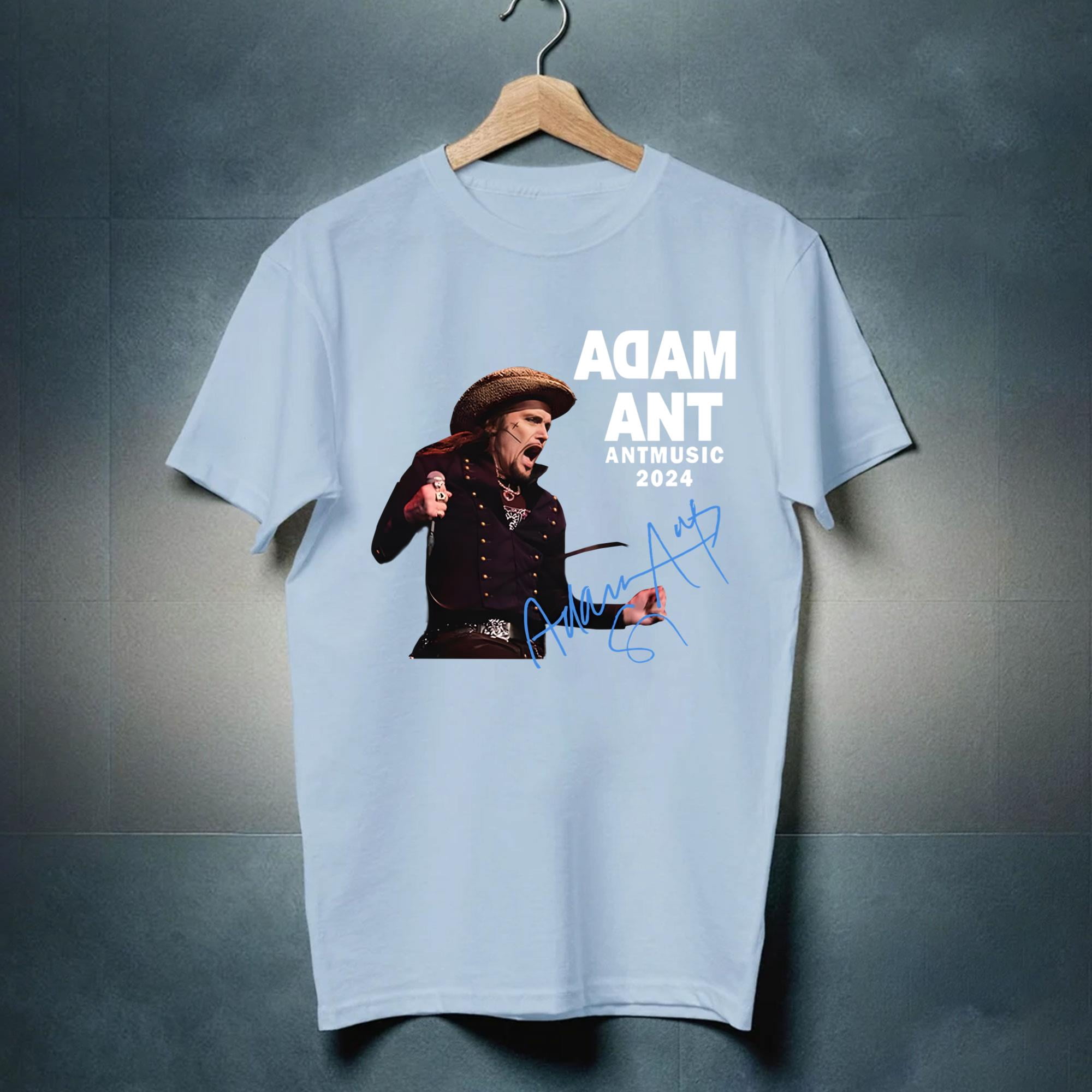 Adam Ant Autumn 2024 UK ANTMUSIC Tour Unisex T-Shirt All Size S To 4XL ...