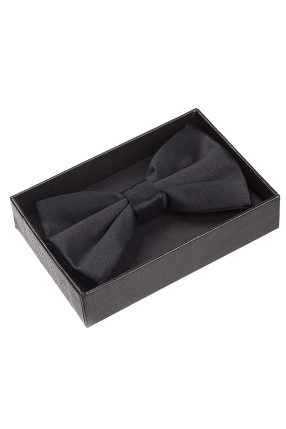 BT Men's Classic Pre-Tied Formal Bow Tie - Black