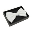 thumbnail image 1 of Adam Baker BT Men's Classic Pre-Tied Formal Bow Tie - White, 1 of 1