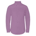 thumbnail image 1 of Adam Baker Boy's Regular Fit 4-Way Stretch Long Sleeve Solid Dress Shirt - Colors, 1 of 2