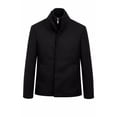 thumbnail image 1 of Adam Baker Boys Wool Coat, 3/4 Length, Stand Collar, Removable Bib, 1 of 3
