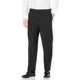 thumbnail image 1 of Adam Baker Designed, Men's 9018 100% Polyester Modern Fit Flat Front Tuxedo Pants, Black, 46X30, 1 of 3