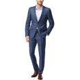 thumbnail image 1 of Adam Baker Designed, Men's C67944 Regular Fit 2-Piece Single Breasted Suit - Blue Windowpane - 50R, 1 of 4