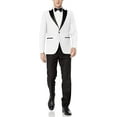 thumbnail image 1 of Adam Baker Designed, Men's One Button Peak Lapel Two-Piece Tuxedo - White - 52R, 1 of 6