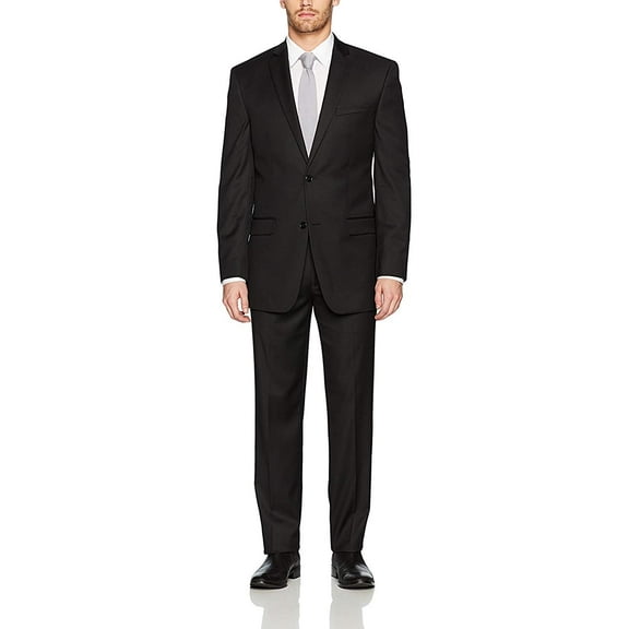 Adam Baker Men's Classy Slim-Fit 2-Button Single Breasted 2-Piece Solid Suit