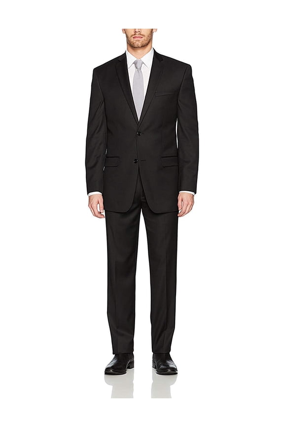 Men's Classy Slim-Fit 2-Button Single Breasted 2-Piece Solid Suit