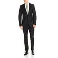 thumbnail image 1 of Adam Baker Men's 20250 Slim Fit Single-Breasted 2-Piece Luxury Wool Suit, Black, 48R, 1 of 2