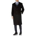 thumbnail image 1 of Adam Baker Men's Topcoat, Single Breasted Luxury Wool Full Length Topcoat for Men, 1 of 4