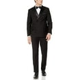 thumbnail image 1 of Adam Baker Men's 91003 Regular Fit 2-Piece Double Breasted Shawl Collar Tuxedo - Black - 38S, 1 of 5