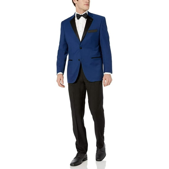 Adam Baker Men's Classic & Slim Fit Two-Piece Formal Tuxedo Suit - Available in Many Sizes