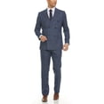 thumbnail image 1 of Adam Baker Men's DBS102 Slim Fit Double Breasted 2-Piece Jacket & Pants Suit Set - Blue - 38S, 1 of 4