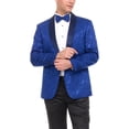 thumbnail image 1 of Adam Baker Men's Floral Paisley Shawl Lapel Tuxedo Jacket Matching Bow Tie Included, 1 of 4