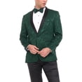 thumbnail image 1 of Adam Baker Men's Floral Paisley Shawl Lapel Tuxedo Jacket Matching Bow Tie Included, 1 of 6