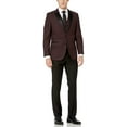thumbnail image 1 of Adam Baker Men's Lot: 6-2582 3-Piece Slim Fit Tuxedo Set - Wine - 38S, 1 of 7