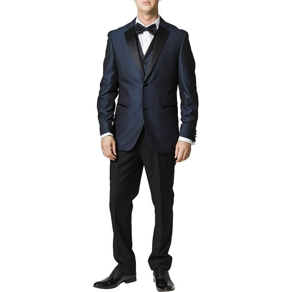 Adam Baker Men's Lot: 65645 3-Piece Slim Fit Tuxedo Set - Teal - 42L