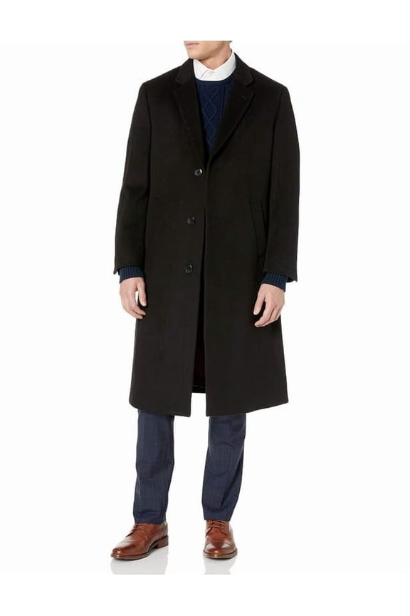 Men's Single Breasted Luxury Wool Full Length Topcoat - Available In Colors