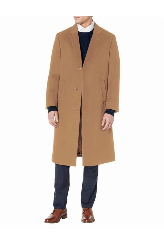 Men's Single Breasted Luxury Wool Full Length Topcoat - Available In Colors