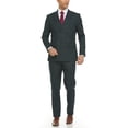 thumbnail image 1 of Adam Baker Men's Slim Fit Double Breasted 2-Piece Jacket & Pants Suit Set, 1 of 4