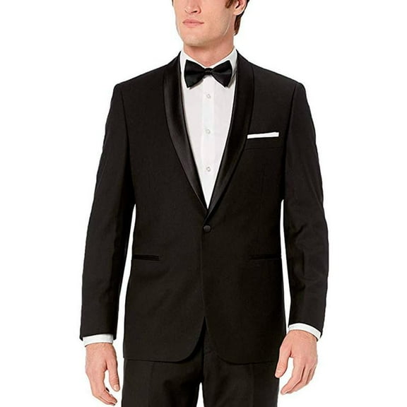 Adam Baker Men's Tuxedo Jacket Slim Fit Shawl Collar Tuxedo Jackets for Men for Wedding, Business, Prom & Formal Wear - Tuxedo Separates