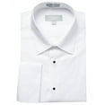 thumbnail image 1 of Adam Baker Men's Tuxedo Shirt  French Cuff Laydown Collar Cotton Formal Regular Fit Dress Shirt for Prom Party Wedding, 1 of 3