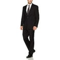 thumbnail image 1 of Adam Baker Men's Slim Fit Suit, 2-Piece Single Breasted Two Button Wool/Silk Blend Formal Suit for Men, 1 of 2