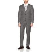 Adam Baker Men's Suits, Modern Fit 2-Piece Single Breasted Two Button Wool/Silk Blend Suit for Men