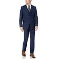 thumbnail image 1 of Adam Baker by Caravelli Men's 613781 Single Breasted Stretch Slim Fit Stretch 2-Button Vested Suit Set - Indigo - 36R, 1 of 7