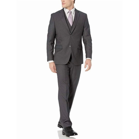 Adam Baker Mens Suits Slim Fit 3-Piece suits for men Jacket, Vets, Trousers Vested Suit for men Set - Many Sizes & Colors Available