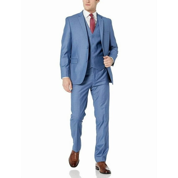 Adam Baker Mens Suits Slim Fit 3-Piece suits for men Jacket, Vets, Trousers Vested Suit for men Set - Many Sizes & Colors Available