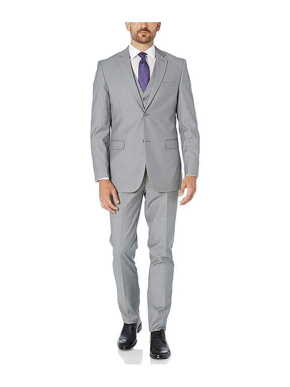 Men's Classic Fit 3-Piece Jacket, Vets, Trousers Vested Suit Set - Many Sizes & Colors Available